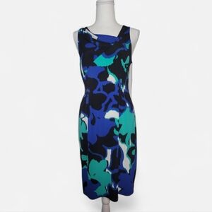 NWT Jennifer Lopez JLO Island Paradise Stretchy Floral Sheath Dress Y2K Chic SM